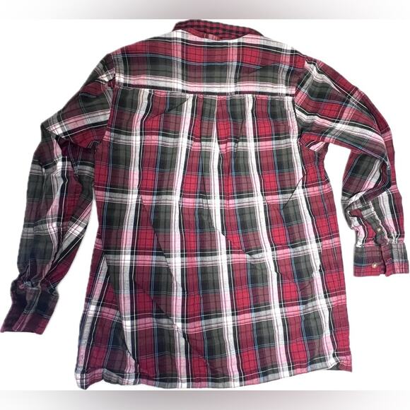 Children’s Place button down plaid shirt EUC boys medium 7-8 - Picture 2 of 3